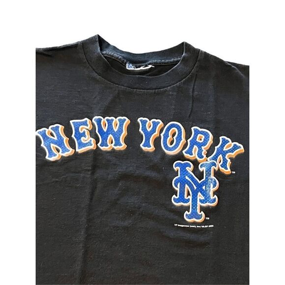 VTG 2002 New York Mets Black T-Shirt Size small - Picture 3 of 7